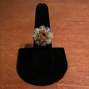 NWOT Citrine & Multi Gemstone Ring